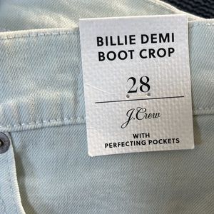 J.Crew || Billie Demi Boot Crop || size 28 || light blue
